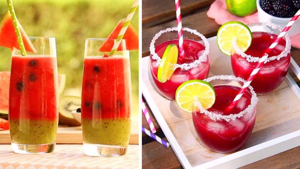 las mejores recetas de bebidas afrutadas de verano junto a la piscina
